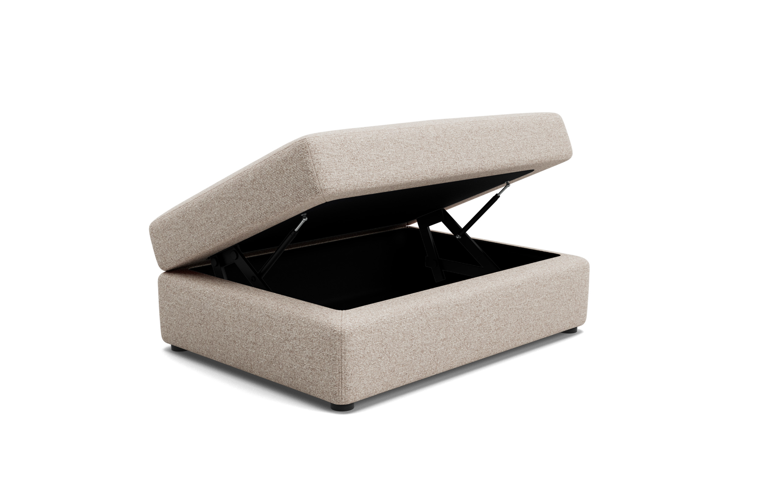 Jasper Storage Ottoman (Feather Seat Cushion) In Stock King Living