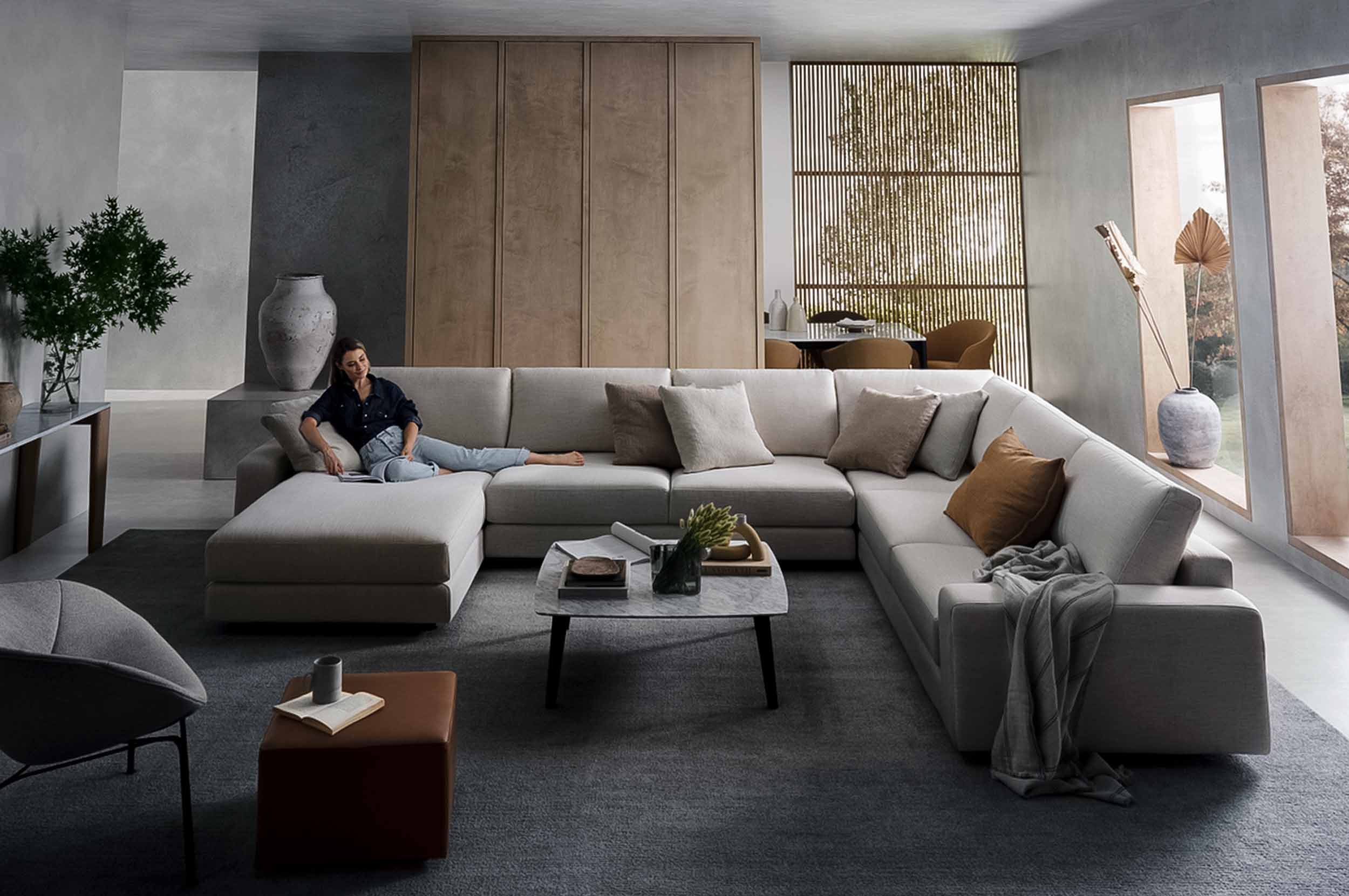 Concerto Modular Sofa Curved Sofa Modular Flexibility Lounge