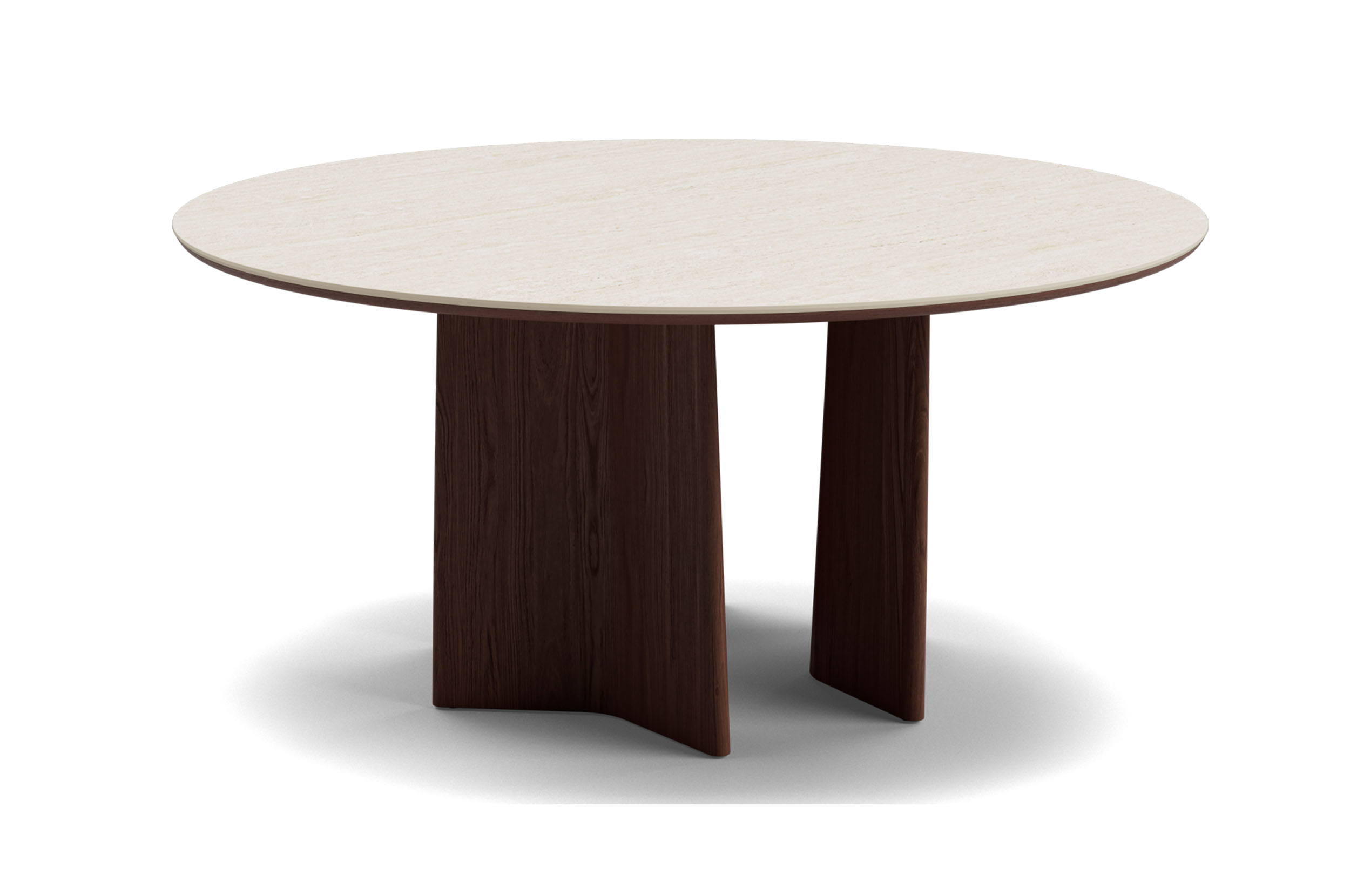 Issho 6 Seater Round Dining Table with Ceramic Top