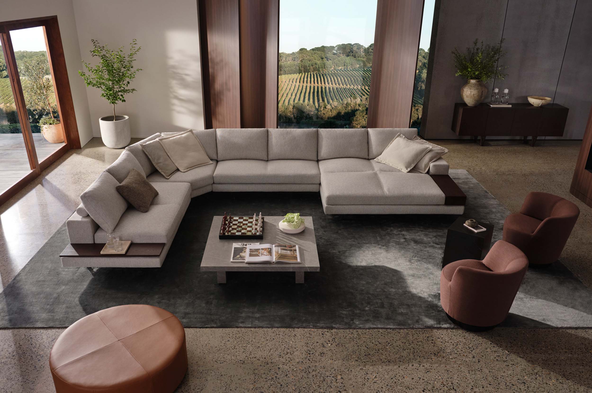 Double chaise sofas discount