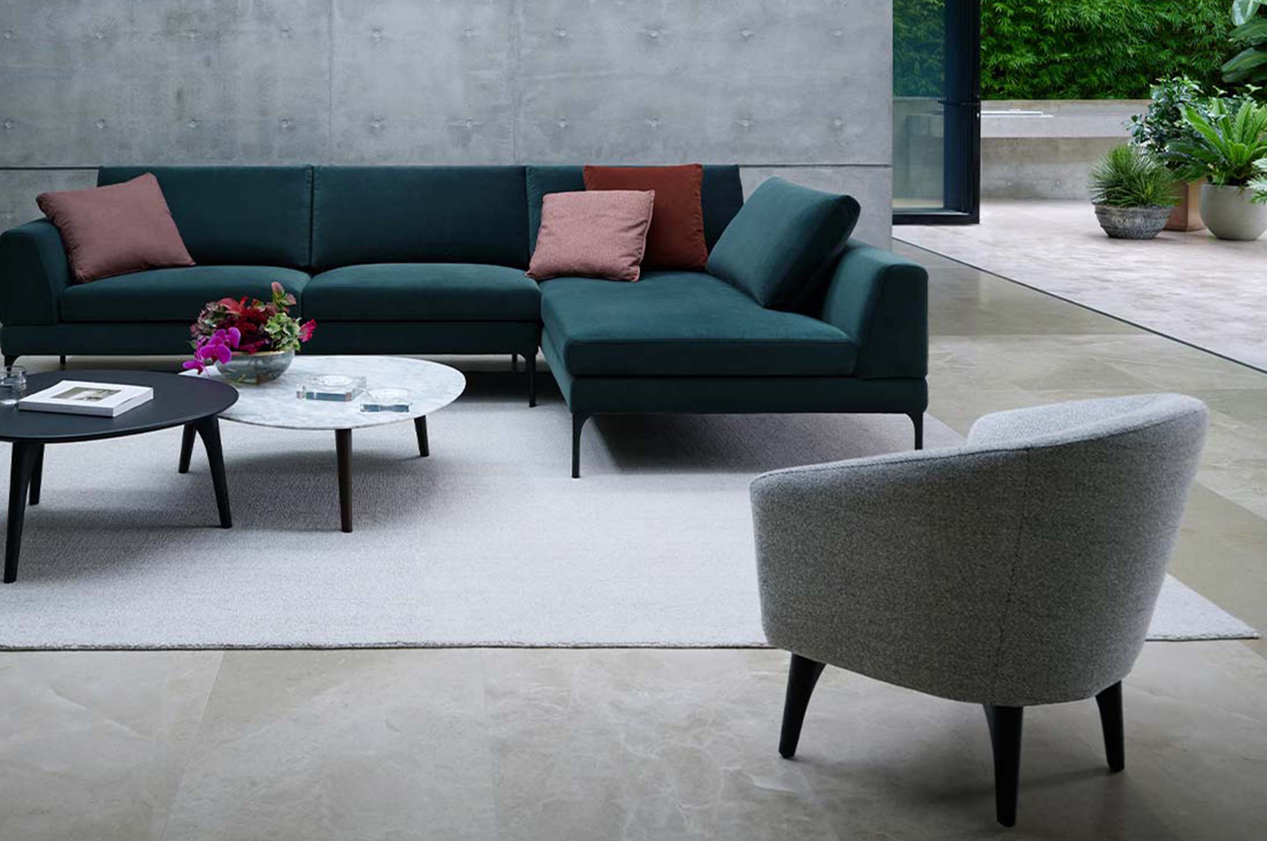 King Boulevard Armchair Curve design King Living