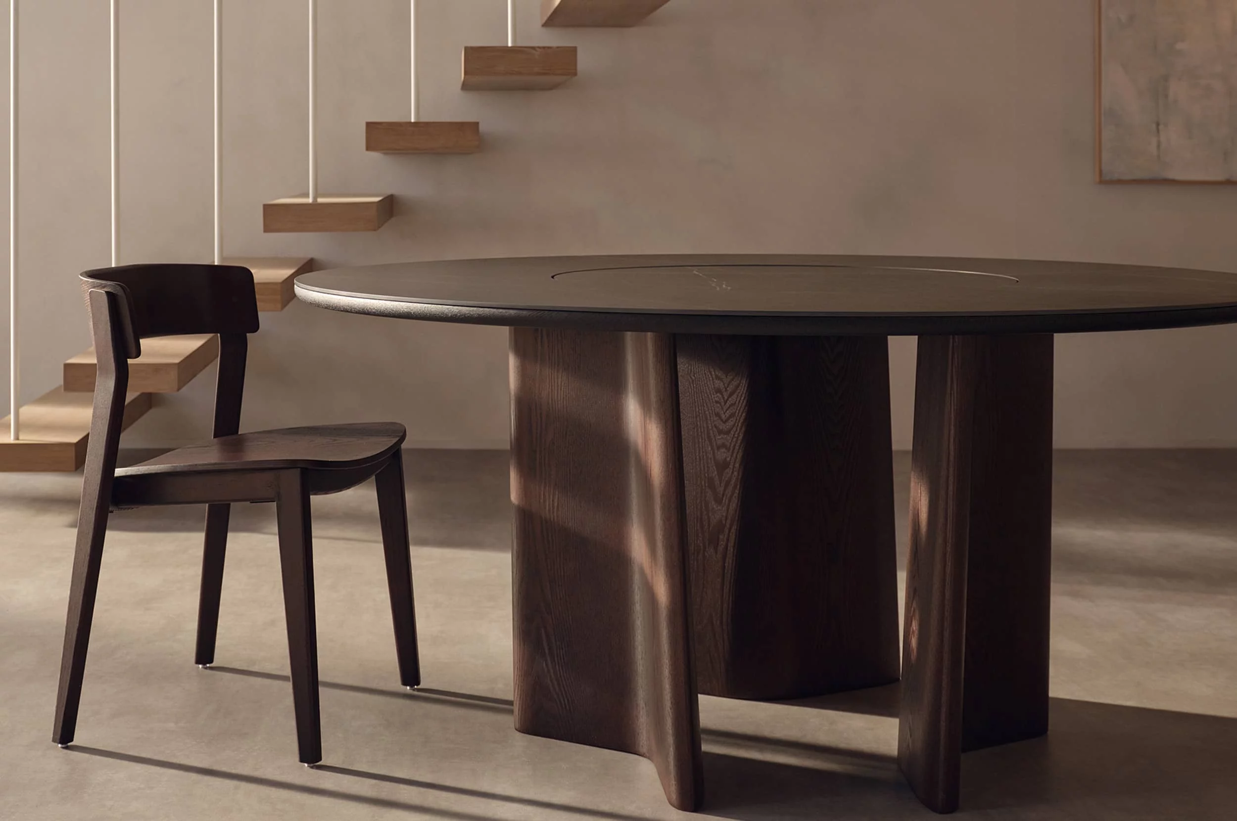 Lazy susan dining table discount
