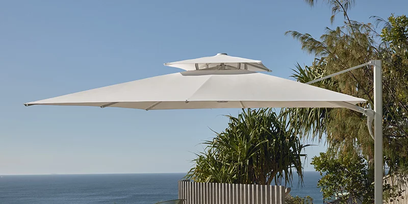 giant patio umbrellas uk Balinese Umbrella in Yellow — Little and Explorers New in Box $85 Beige